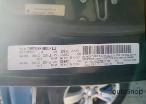 2014 Jeep Compass Sport z USA, uszkodzony, nr VIN 1C4NJDBB9ED728117